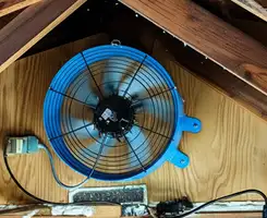 attic fan services with installed attic ventilation fan system in Charlotte, NC